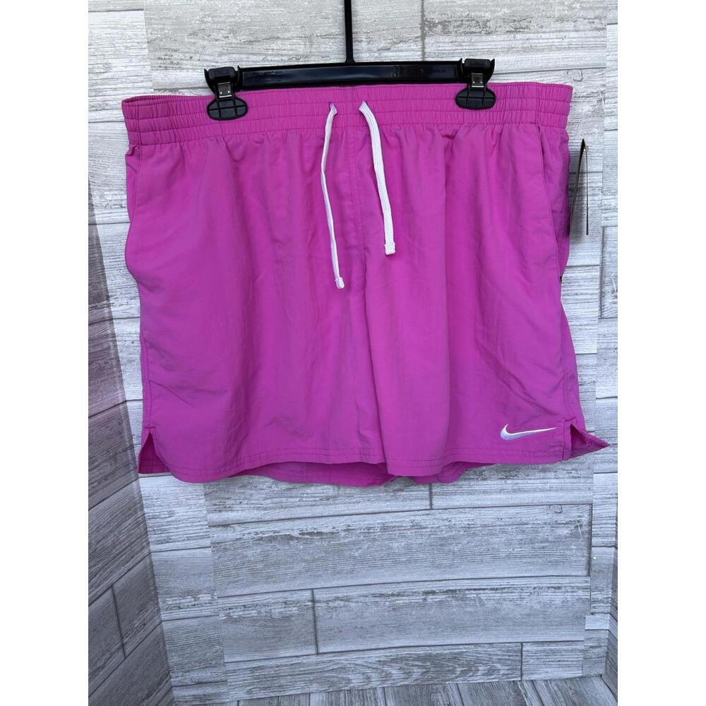 Nike Swim Trunks Men's XXL Pink Board Shorts Drawstring NWT $60